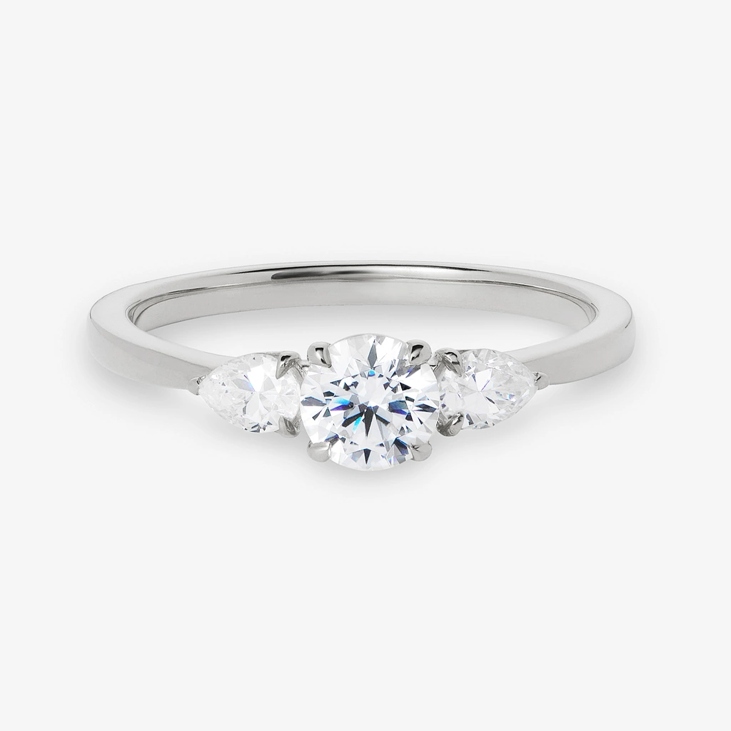 Je t´aime 18K ring vitguld - Trilogie d'Amour
