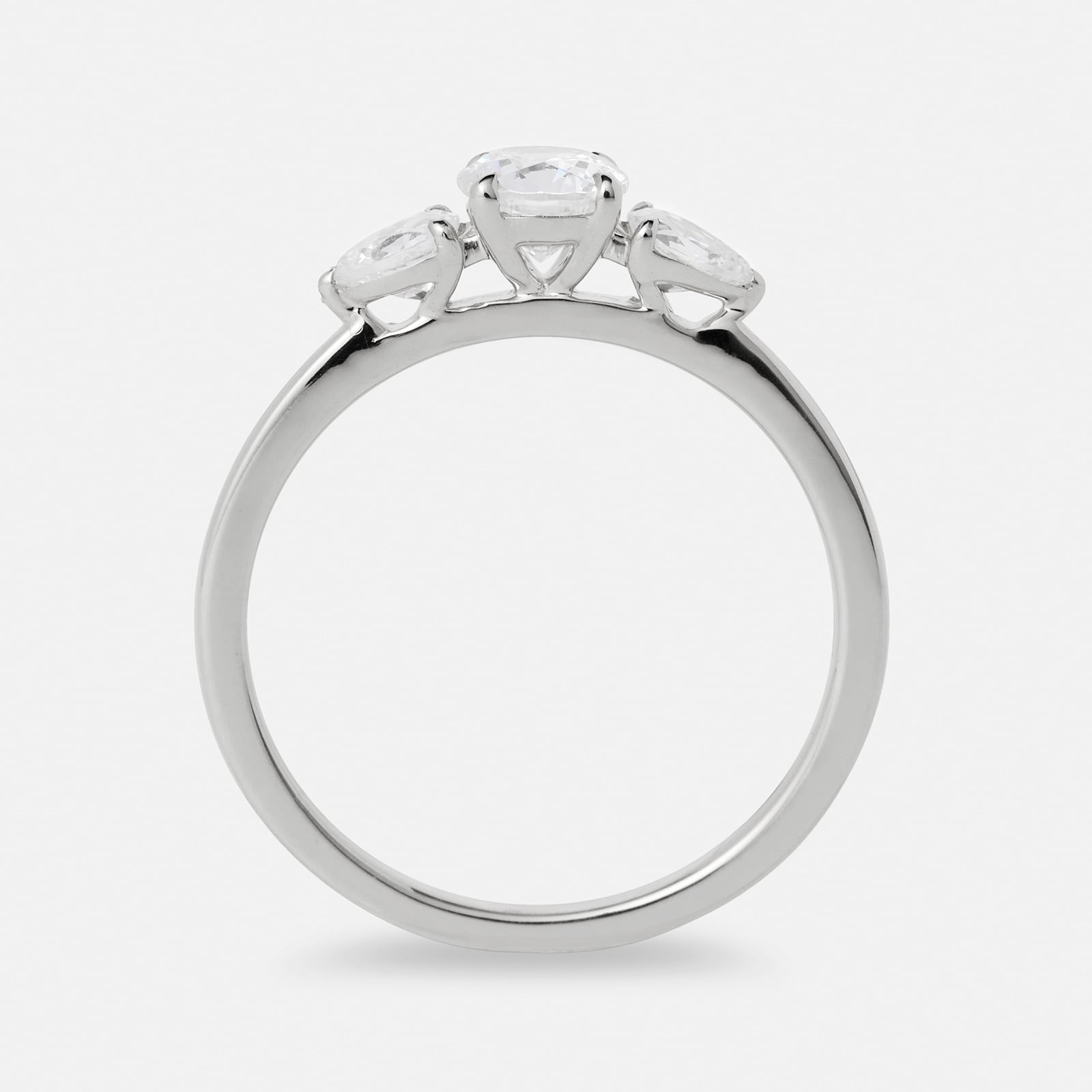 Je t´aime 18K ring vitguld - Trilogie d'Amour