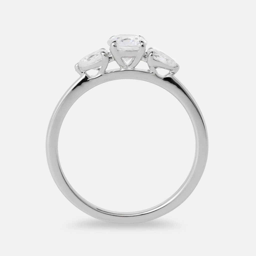 Je t´aime 18K ring vitguld - Trilogie d'Amour