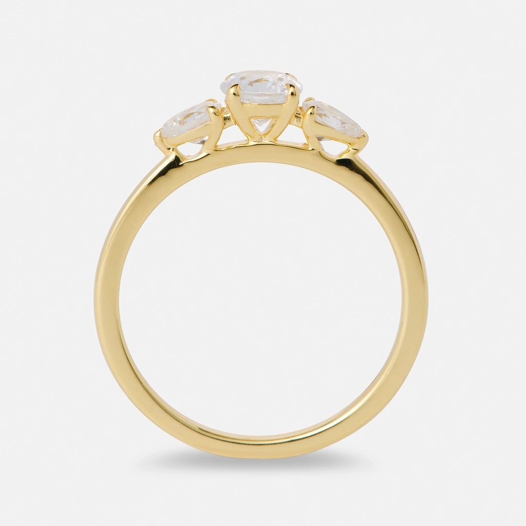 Je t´aime 18K guldring - Trilogie d'Amour