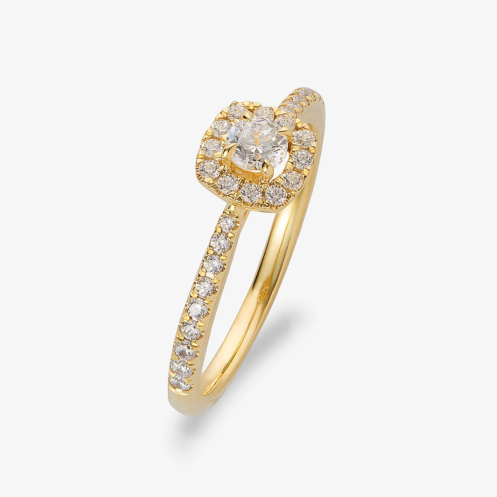 Je t´aime 18K guldring - Aurore
