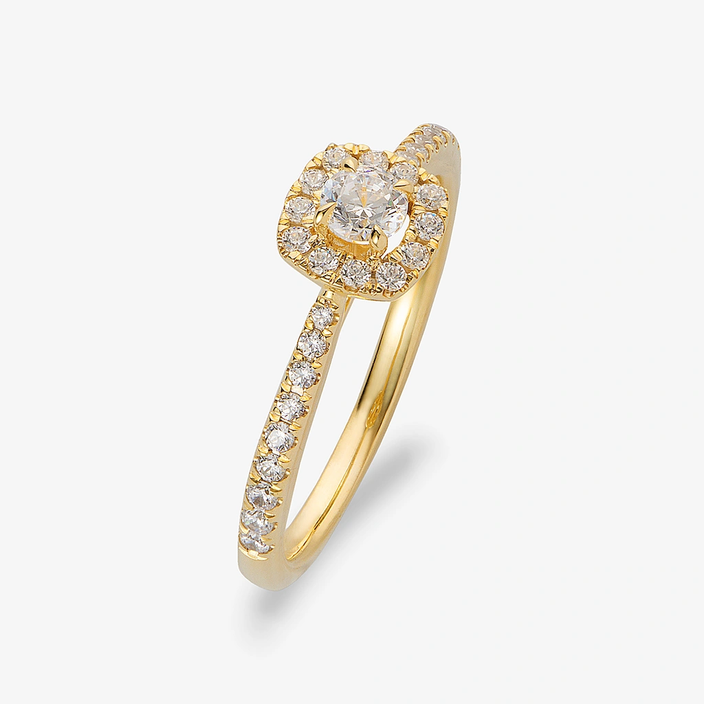 Je t´aime 18K guldring - Aurore