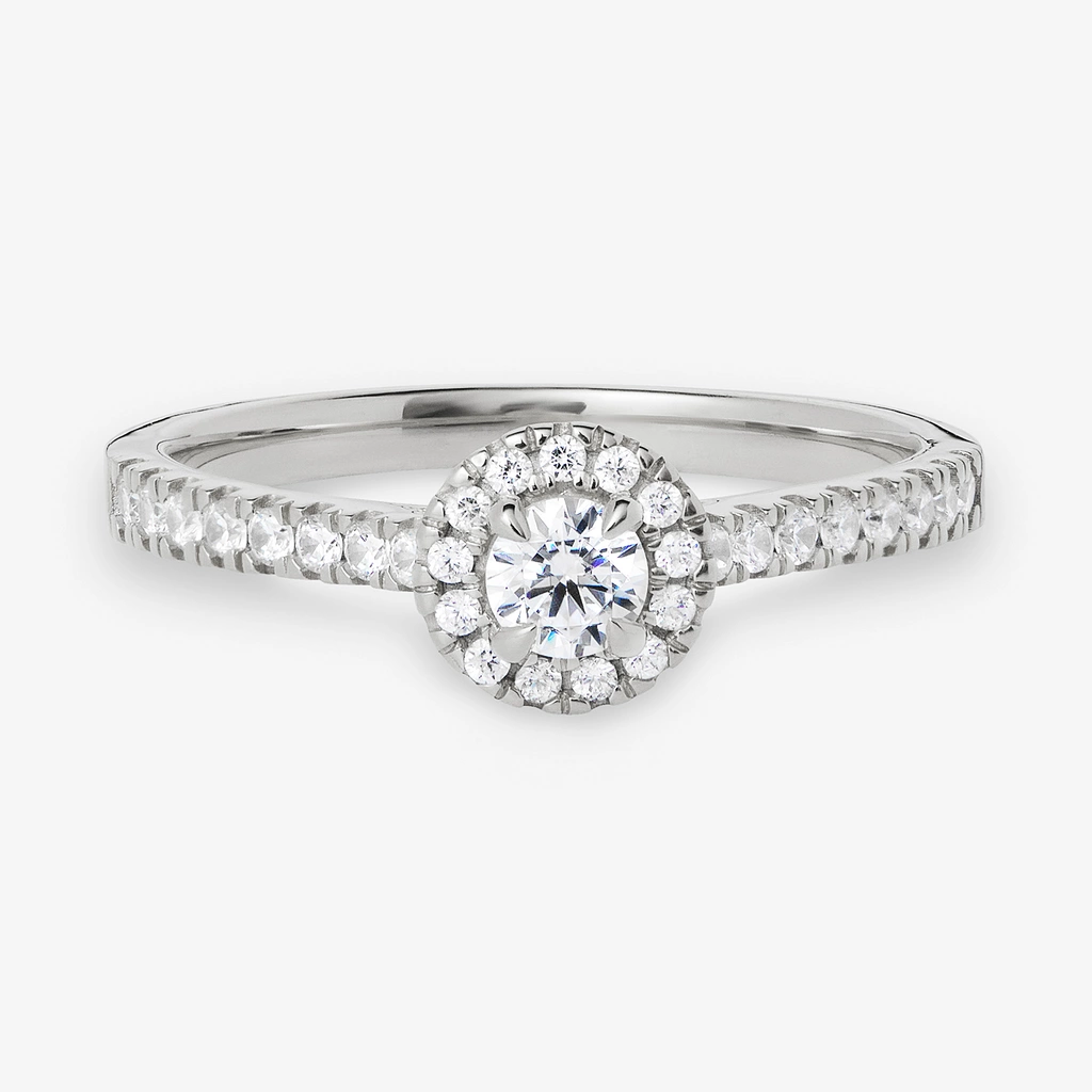 Je t´aime 18K ring vitguld - Le Soleil