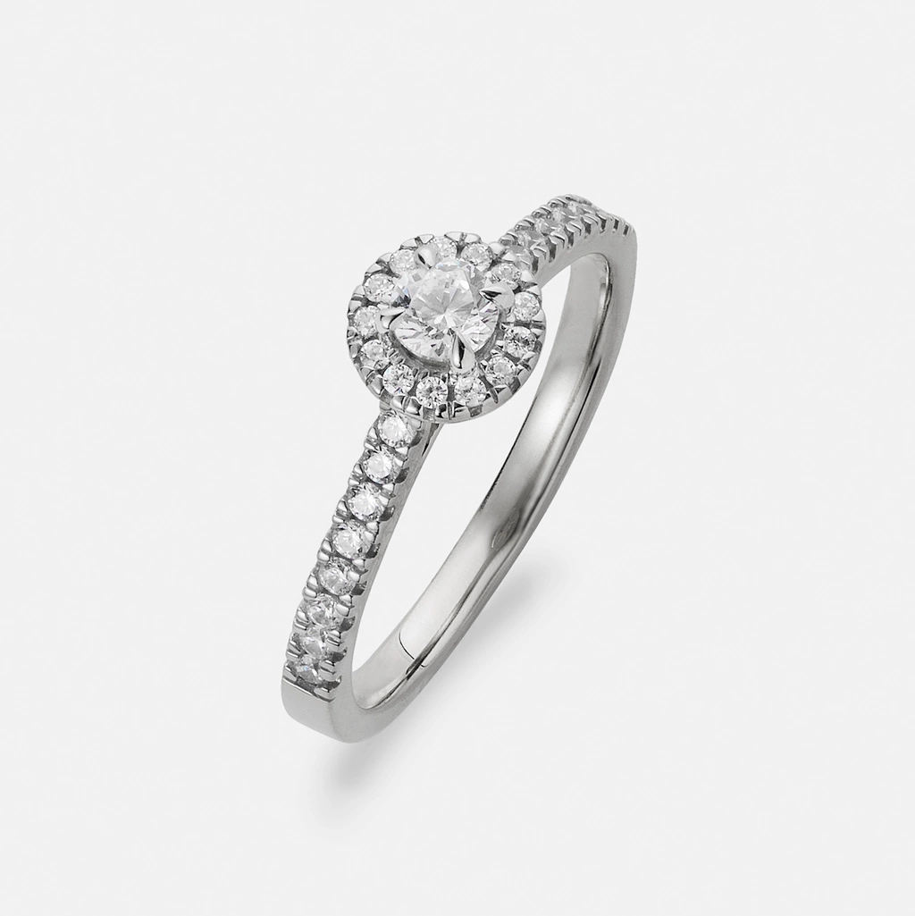 Je t´aime 18K ring vitguld - Le Soleil