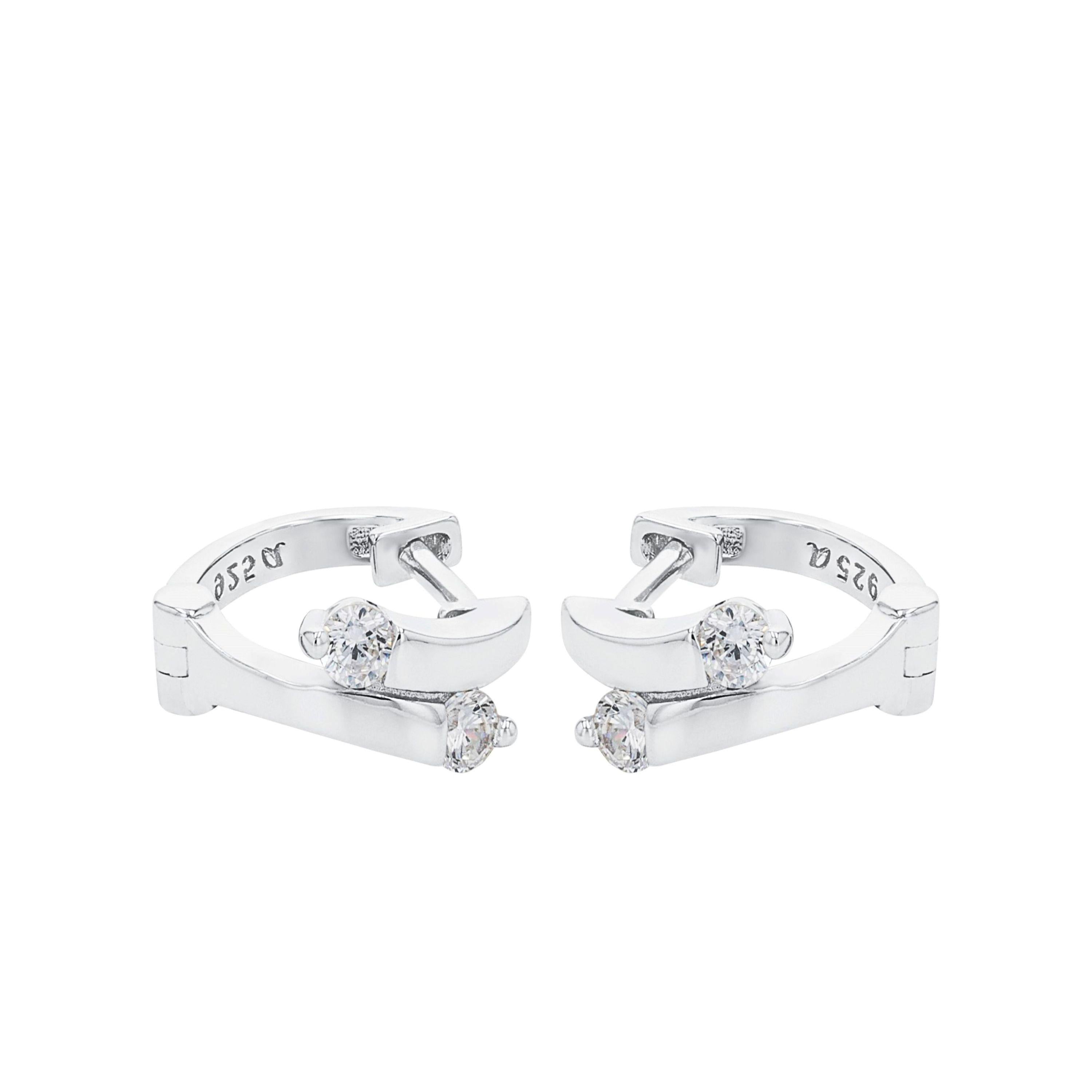 Örhängen 925 Sterling Silver - creoler 12 mm