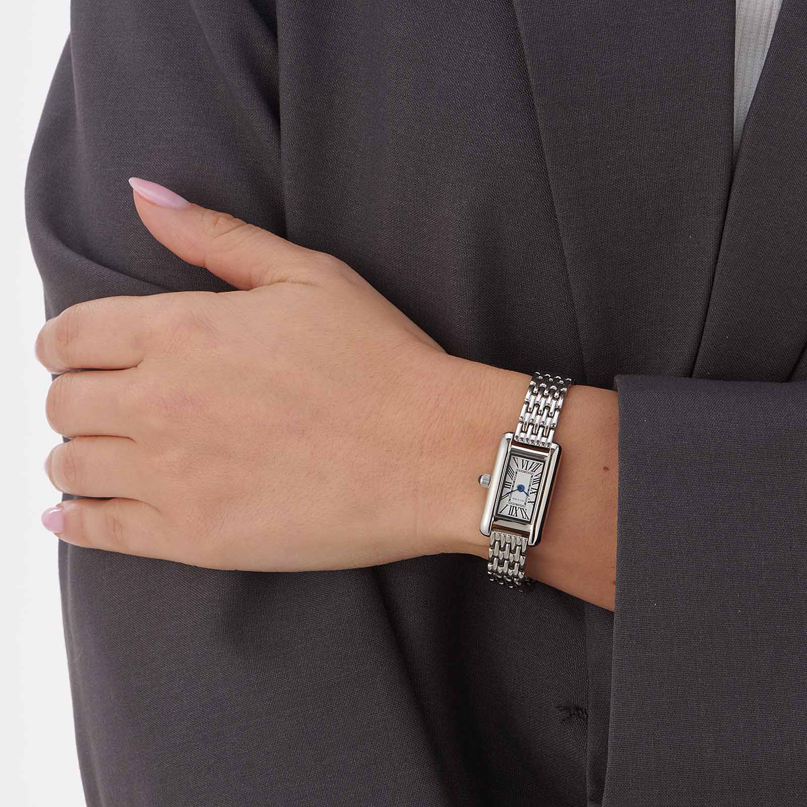 Ivy n Rox Deco damklocka - silver 15x28 mm