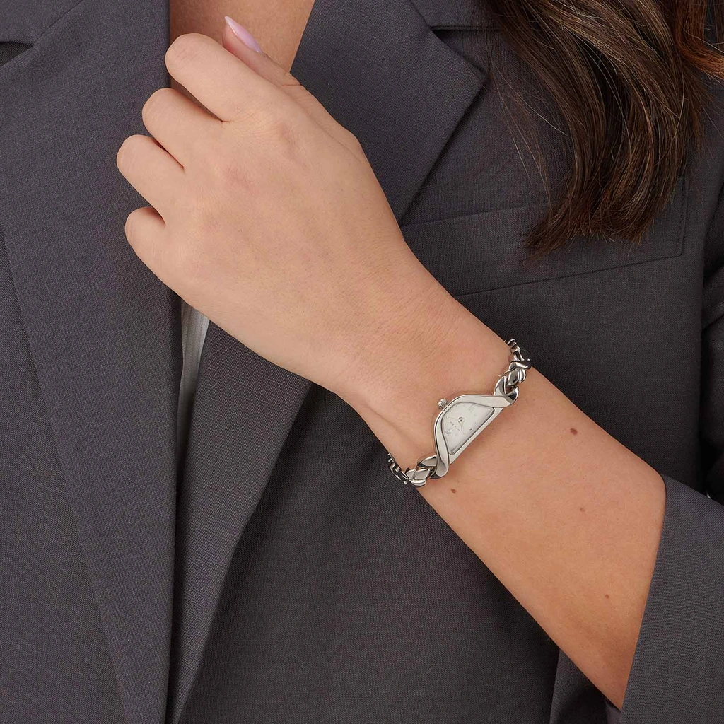 Ivy n Rox Velia damklocka - silver 17x42 mm