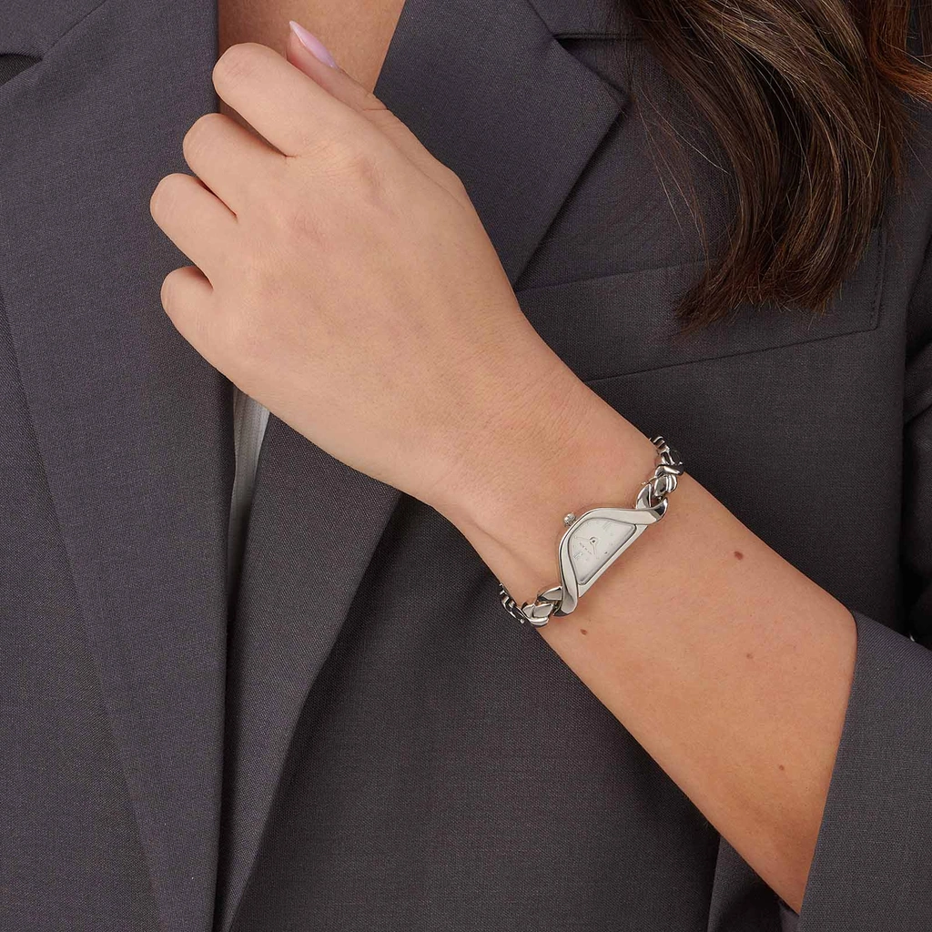 Ivy n Rox Velia damklocka - silver 17x42 mm