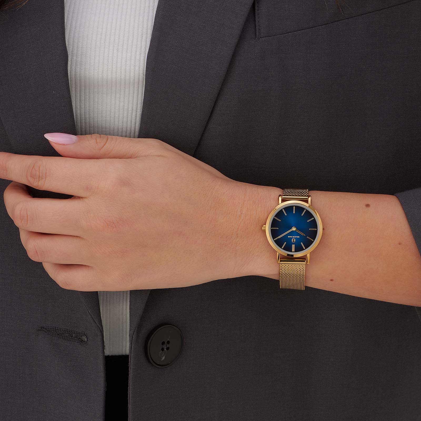 Black Oak Gerardii damklocka - guld/blå 30mm