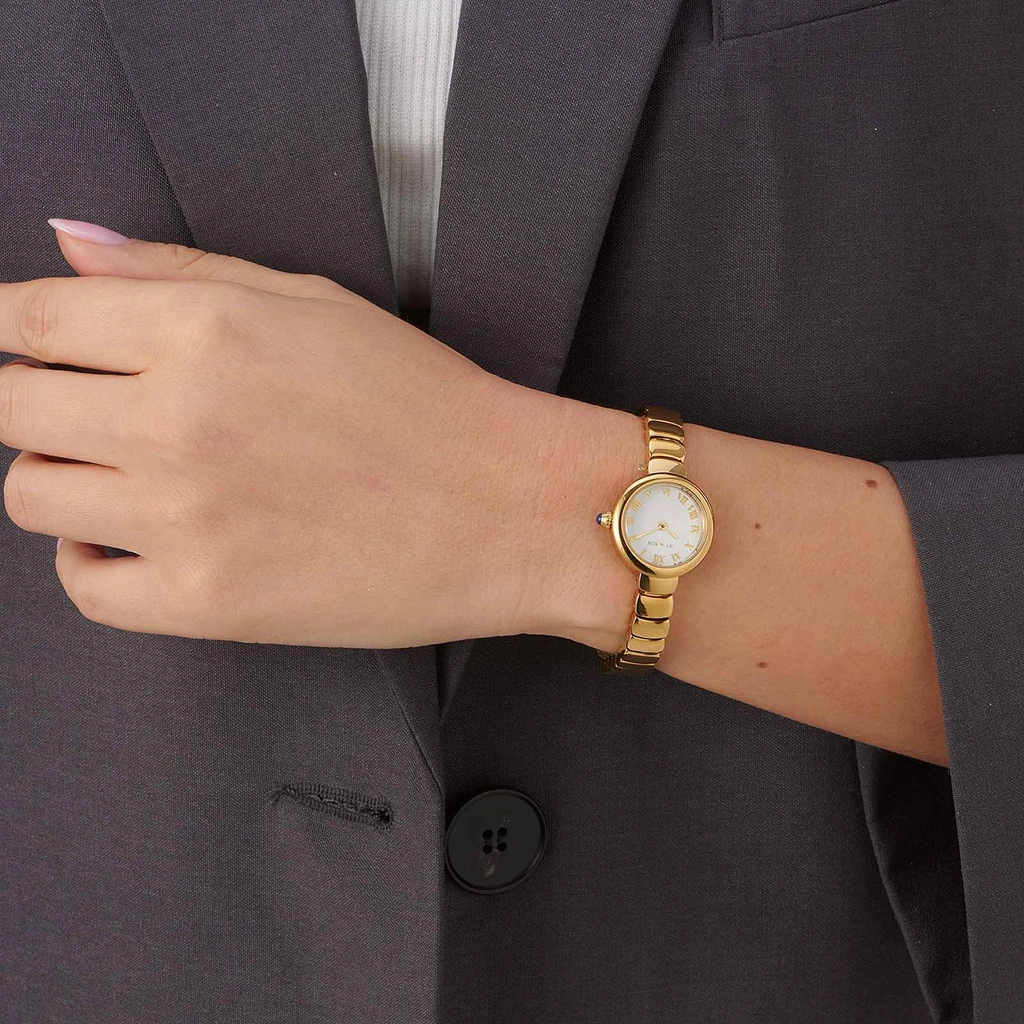 Ivy n Rox Mira damklocka - guld 22 mm