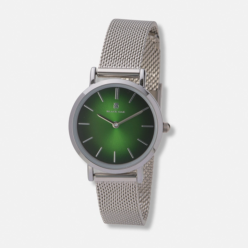 Black Oak Gerardii damklocka - silver/grön 30mm