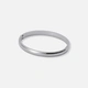 Stålarmband, slät bangle - 6mm bred