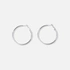 Stålörhängen, runda hoops - 40mm