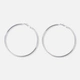 Stålörhängen, runda hoops - 60mm