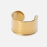Guldpläterat stålarmband, bangle - 36mm bred