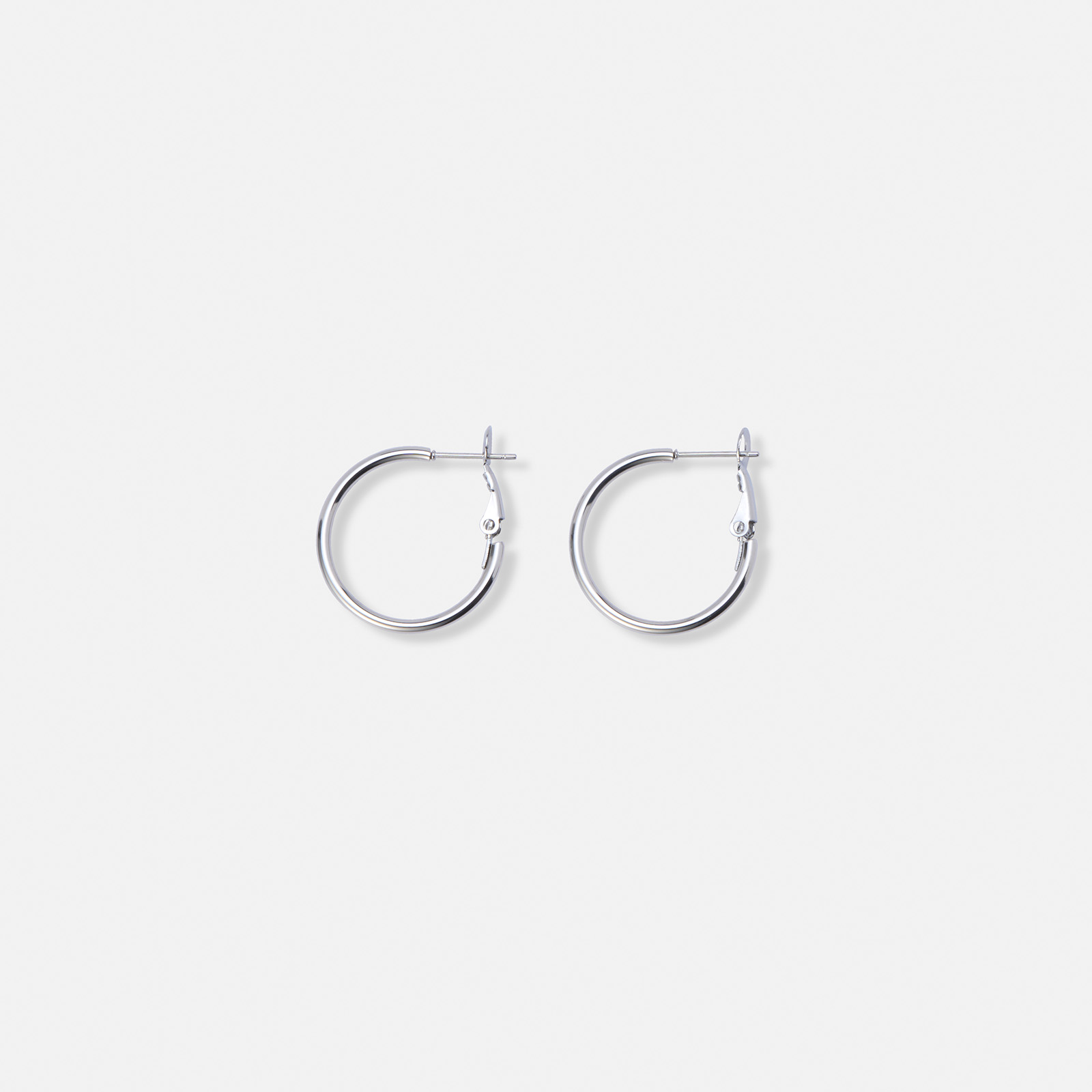 Stålörhängen, runda hoops - 25mm