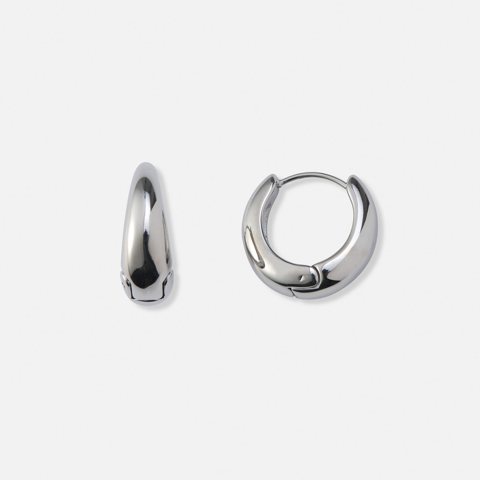 Stålörhängen, docerade hoops - 22mm