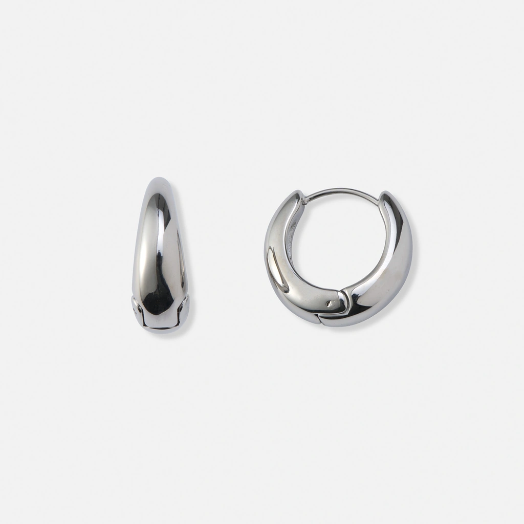 Stålörhängen, docerade hoops - 22mm