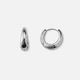 Stålörhängen, docerade hoops - 22mm