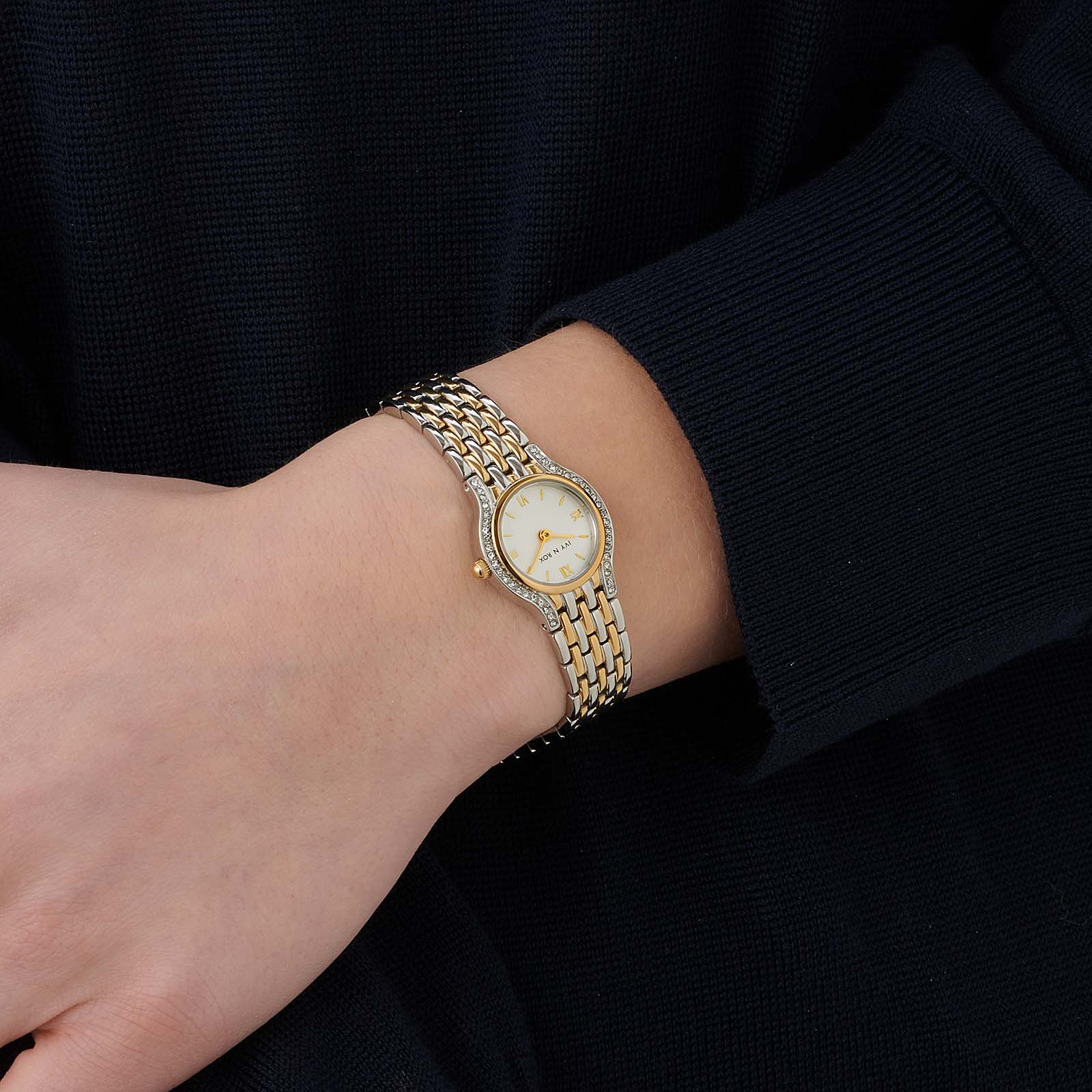 Ivy n Rox Icona damklocka - bicolor 22 mm