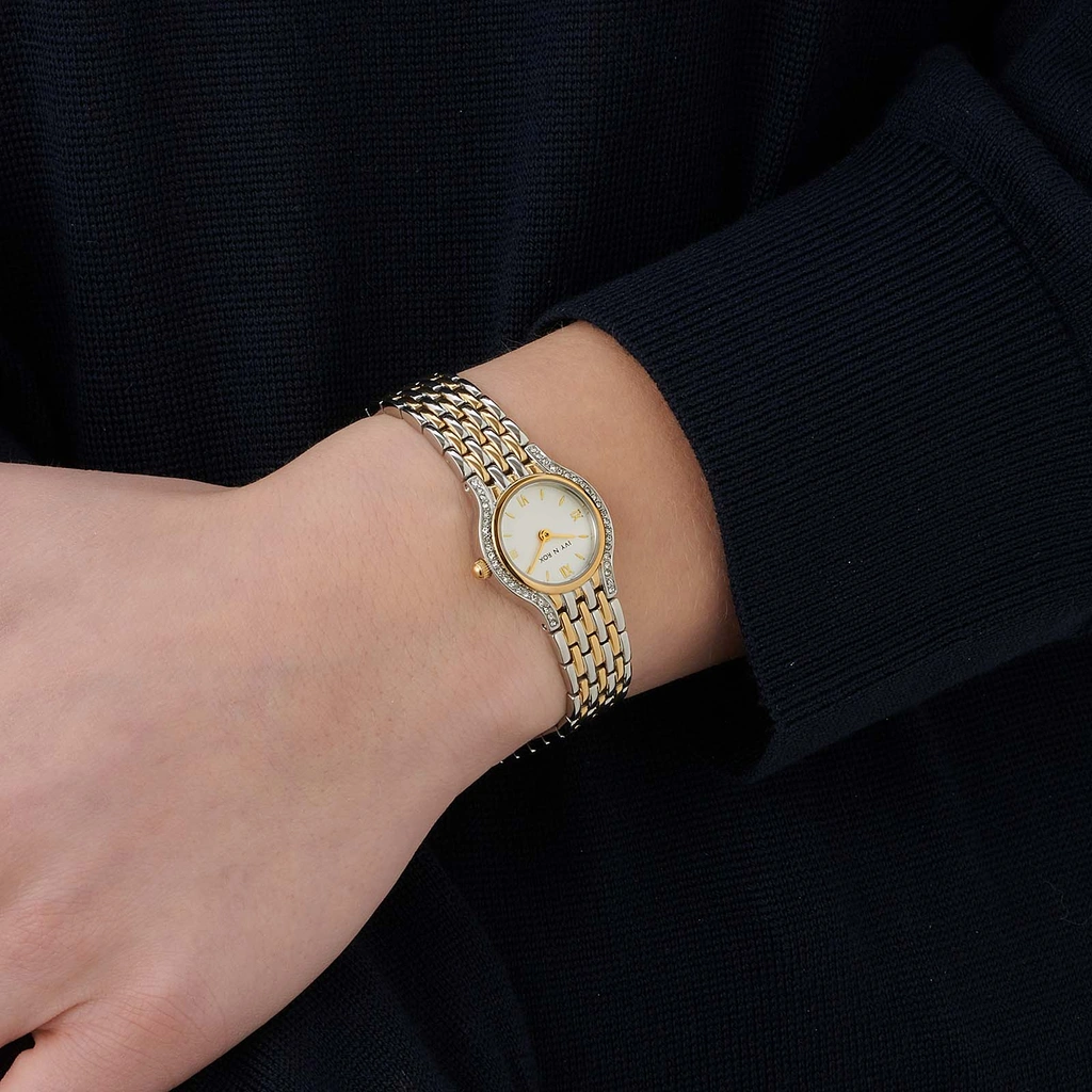 Ivy n Rox Icona damklocka - bicolor 22 mm