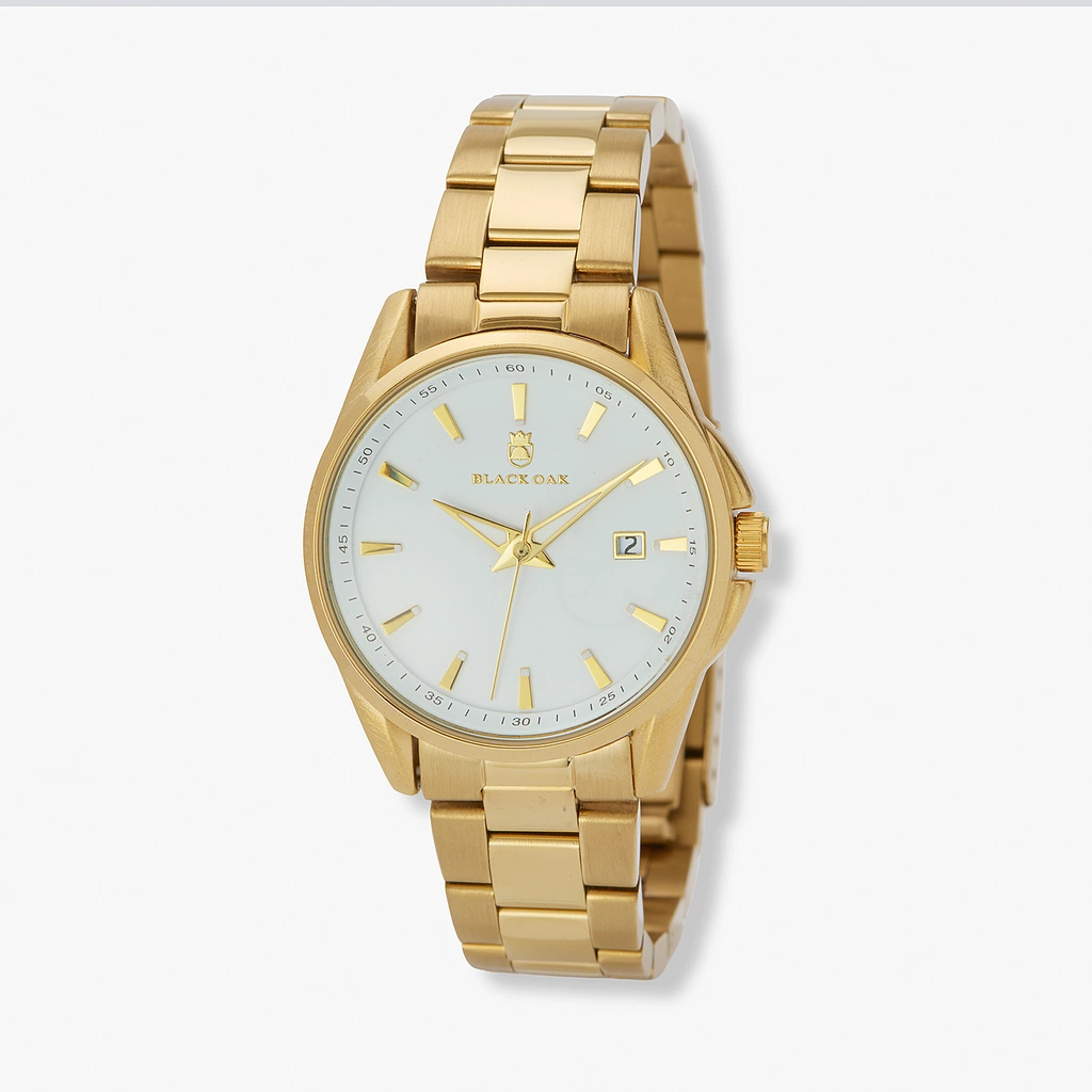 Black Oak Spire damklocka, guld/vit  - 32mm