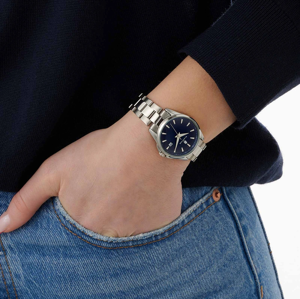 Black Oak Spire damklocka, silver/blå  - 32mm