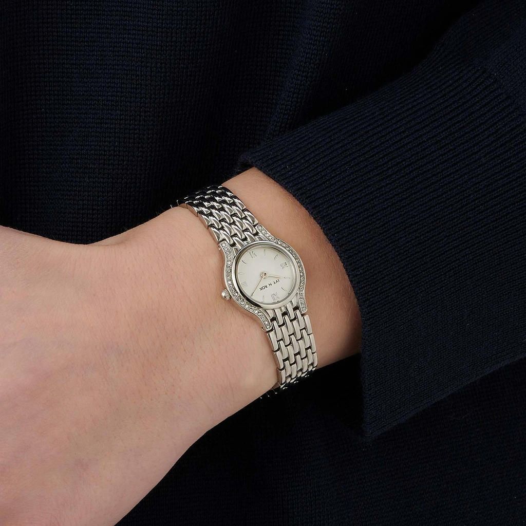 Ivy n Rox Icona damklocka - silver 22 mm