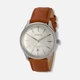 Moretime herrklocka läderband brun/vit - 40 mm