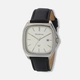 Moretime herrklocka läderband svart/silver - 38 mm