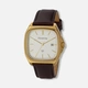 Moretime herrklocka läderband brun/silver - 38 mm