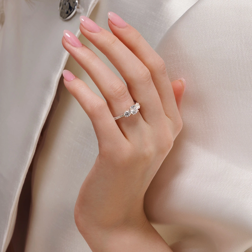 Je t´aime 18K ring vitguld - Cap d'Antibes