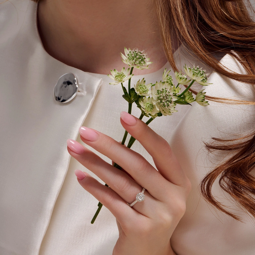 Je t´aime 18K ring vitguld - Le Soleil