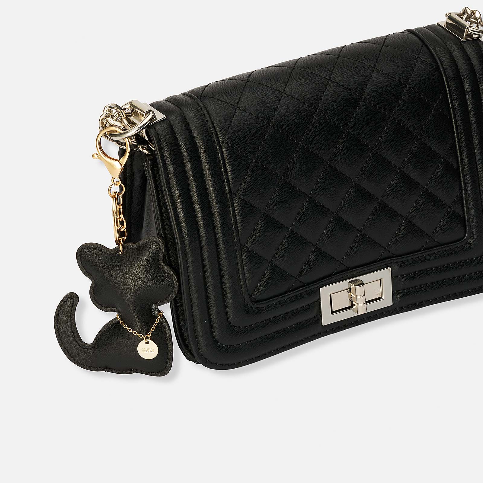 Väskaccessoar - svart katt