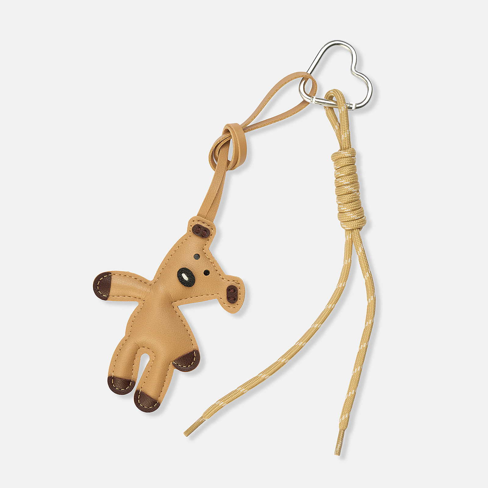 Väskaccessoar - beige tedybjörn