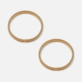 Guldfärgade ärmhållare, elastiska – 2-pack
