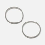 Silverfärgade ärmhållare, elastiska – 2-pack