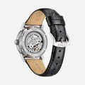 Citizen Automatic Svart/Svart, Läderband - NJ0210-05E