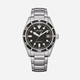 Citizen Automatic Svart/Silver, Stållänk - NJ0221-50E