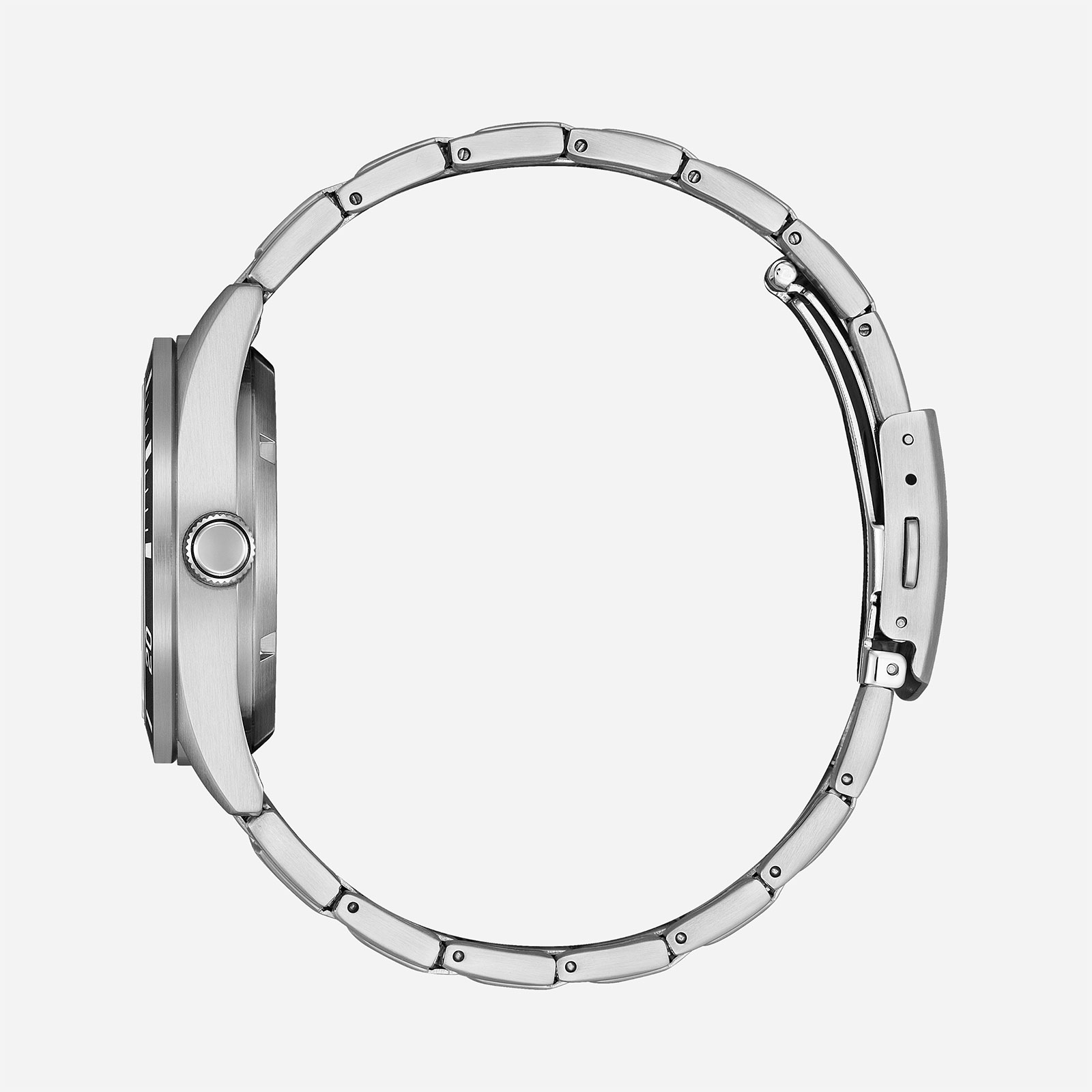 Citizen Automatic Svart/Silver, Stållänk - NJ0221-50E