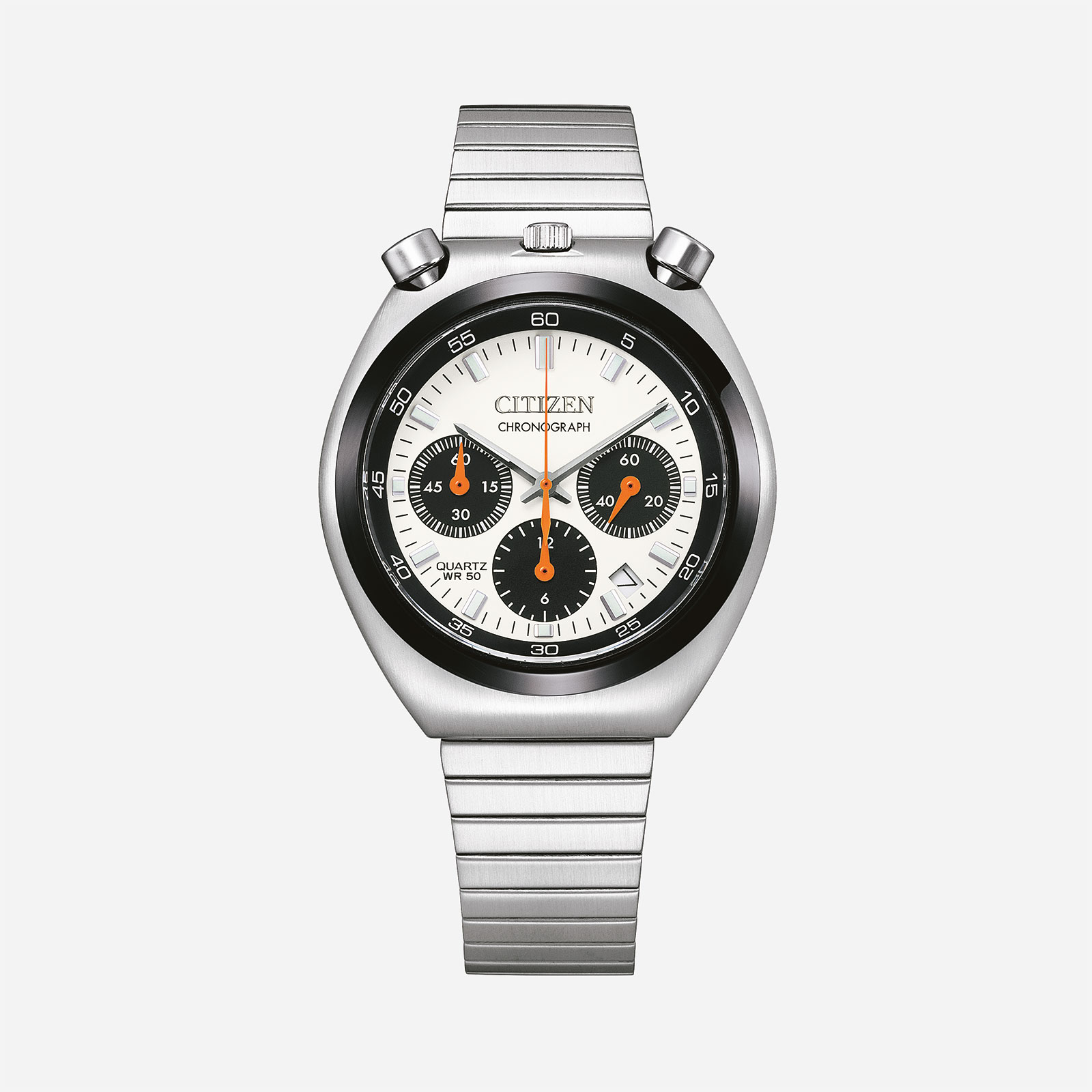 Citizen Bullhead Vit/Silver, Stållänk - AN3660-81A