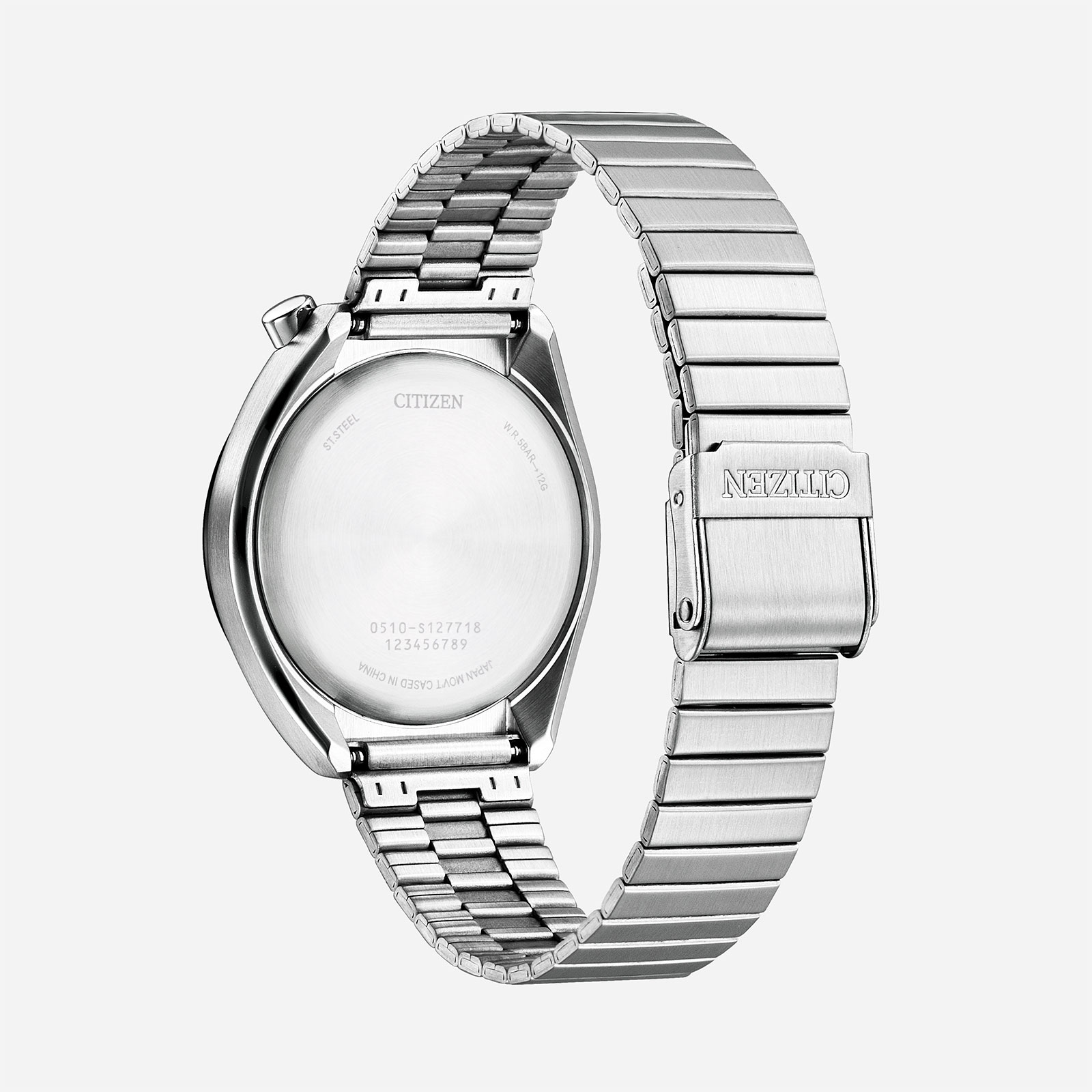 Citizen Bullhead Vit/Silver, Stållänk - AN3660-81A