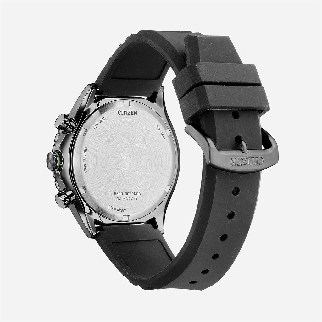 Citizen Eco-Drive Svart/Svart, Läderband - AT2565-05E