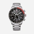 Citizen Eco-Drive Svart/Silver, Stållänk - AT2566-88E