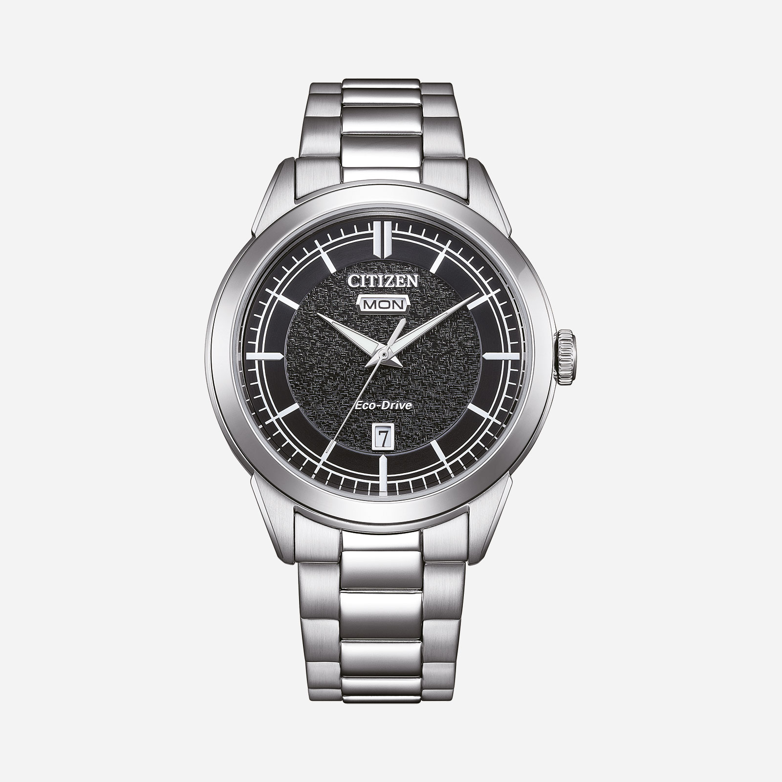Citizen Eco-Drive Svart/Silver, Stållänk - AW0151-85E