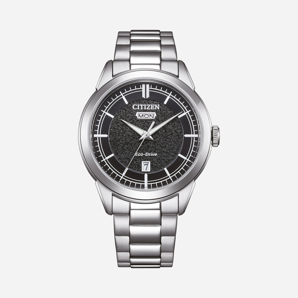 Citizen Eco-Drive Svart/Silver, Stållänk - AW0151-85E