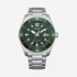 Citizen Eco-Drive Grön/Silver, Stållänk - AW1880-55X