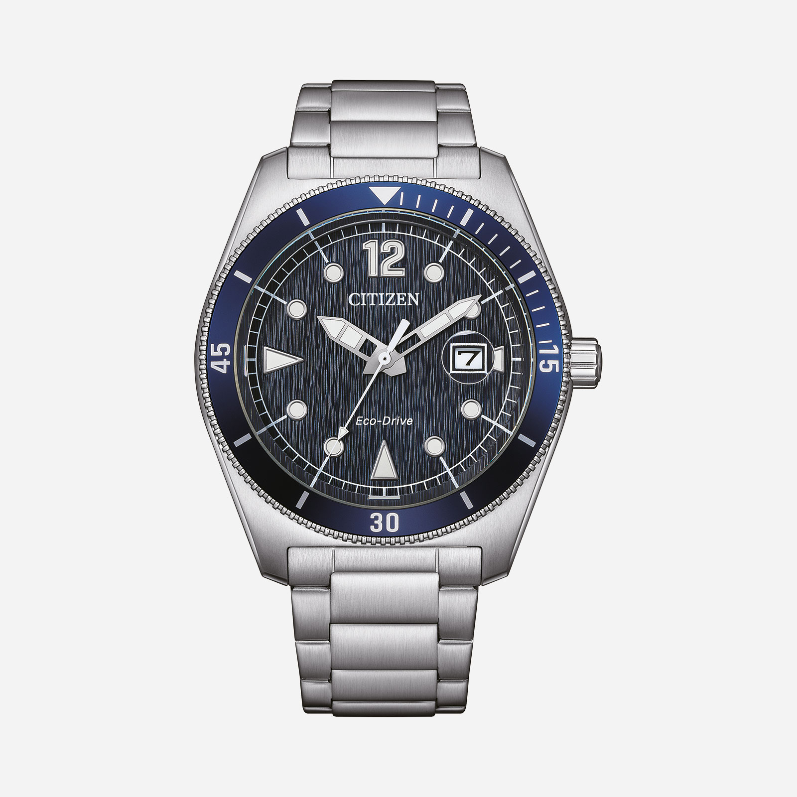 Citizen Eco-Drive Blå/Silver, Stållänk - AW1881-52L