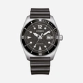 Citizen Eco-Drive Svart/Svart, Läderband - AW1889-00E
