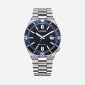 Citizen Automatic Blå/Silver, Stållänk - NJ0230-59L